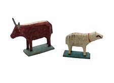 Grulicher Animaux de la Crèche Ochs Et Mouton, Convenable pour 7 CM Figurines (#