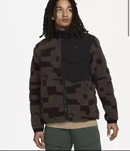 Nike Therma-FIT Tech Pack Giacca Sherpa Uomo Taglia Media Marrone/Nero DD6632-013 - Foto 1 di 3