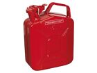 Sealey Jerry Can 5L Pickled Steel Leakproof Bayonet With Locking Pin Red JC5MR