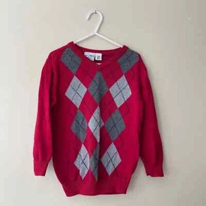 Children’s Place Red And Gray Sweater Size 5T - Picture 1 of 4
