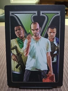 Grand Theft Auto V 5 GTA - Steelbook Case with Collectible Magazine - Xbox 360 - Picture 1 of 6