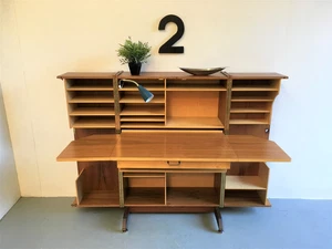 VINTAGE HOME OFFICE / DESK 1960s / 1970s DANISH RETRO FOLDOUT CUBE - Picture 1 of 9