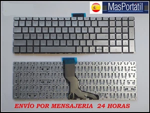TECLADO ESPAÑOL HP 15S-FQ2010NS 15S-FQ2009NS COLOR PLATA TEC70 - Zdjęcie 1 z 1