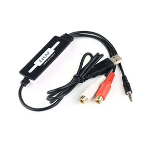 Turntable Vinyl LP Cassette CD/MP3/WAV Converter USB Audio Capture Recorder US - Picture 1 of 9