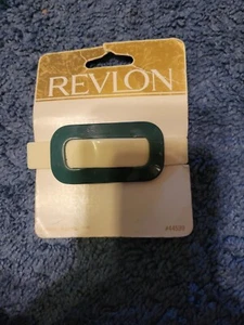 1997  Vintage REVLON Fashion Barrette plastic green white 44539 NOS  - Picture 1 of 2