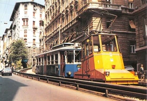 B2880) FERROVIE TRIESTE OPICINA PIAZZA SCORCOLA CARRO SCUDO 1 RAMPA FUNICOLARE - Foto 1 di 2