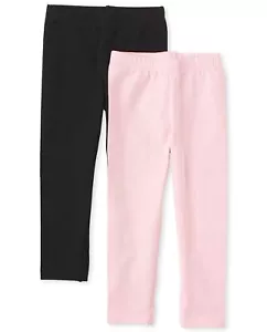 Baby Girls And Toddler Girls LeggingsBlack/Shell 2 Pack3T - Picture 1 of 5