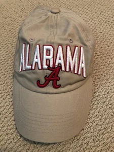 Alabama Crimson Tide Top Of The World Adjustable Hat Adult Beige & Crimson - Picture 1 of 2
