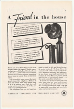 1933 Vintage Bell System American Telephone & Telegraph CANDLESTICK TELEPHONE Ad