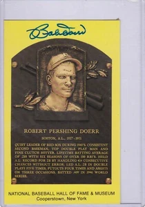 Bobby Doerr Autograph GHOF Post Card - Picture 1 of 1