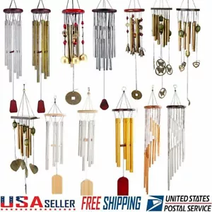 Large Deep Tone Windchime Chapel Bells Wind Chimes Outdoor Garden Home Decor US - Picture 1 of 25