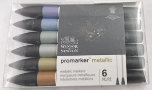 Winsor & Newton ProMarker Metallic Layoutmarker, 2 Spitzen #18.6 1053 A6 - Bild 1 von 2