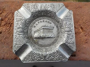 Cenicero de Metal Napoenón De Colección Hecho en Grecia Posible Recuerdo - Imagen 1 de 6