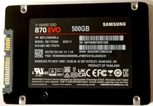 MZ-77E500 Samsung 870 EV0 500gb SATA 2.5" internal Solid State Drive - Afbeelding 1 van 4