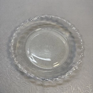 PYREX Mini 6” Pie Tart Plate 206 Festoneado Borde Acanalado Vidrio Transparente EE. UU. 1950’s - Imagen 1 de 6