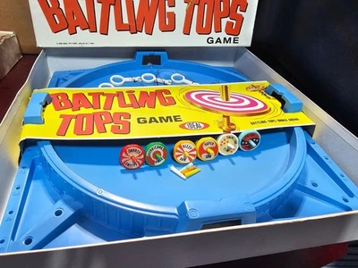 VINTAGE 1968 IDEAL TOYS BATTLING TOPS ORIGINAL GAME IN BOX CLASSIC 2340-8 - Image 1 of 4