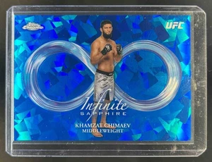2025 Topps UFC Chrome Sapphire Khamzat Chimaev Infinite SP #INF-10 - Picture 1 of 2