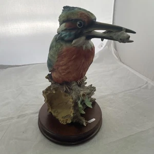 Giuseppe Armani Macaw Kingfisher  Sculpture Rare Large 13" tall - Picture 1 of 19