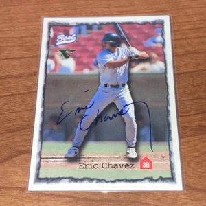 ERIC CHAVEZ Minor League Rookie Autograph Card 1997 Best Full Count Oakland A’s - Foto 1 di 2