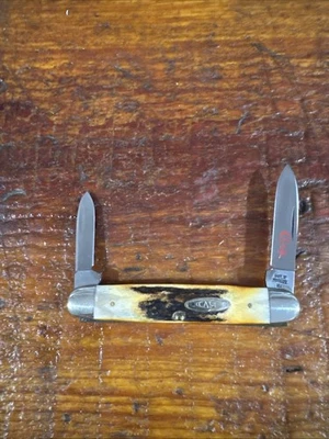 VINTAGE CASE XX USA 1978 5279 SSP RED SCRIPT SENATOR PEN NICE 2 DOT - Image 1 of 4