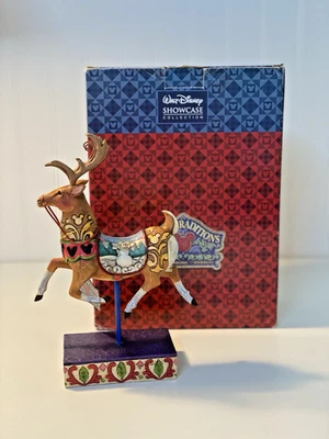 Jim Shore "DISNEY DASHER" Disney Tradición Escaparate Colección Reno "LEER" Foto 1 de 4