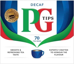 PG Tips Tea Bags Decaf 70-Count Bags, Pack of 3 70 Count (Pack 3)  - Picture 1 of 2