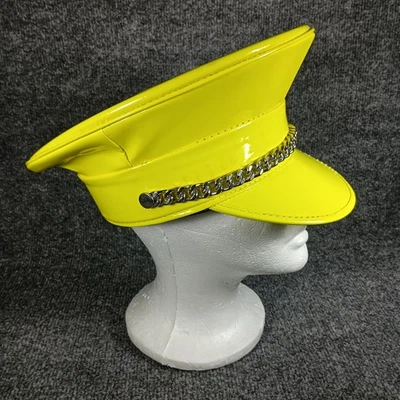 FUNK PLUS Hat Cap Strap Back Vinyl Chain Club Costume Punk Mens USA - Image 1 of 4