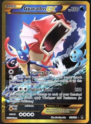 2016 Pokemon XY Breakpoint #123 Gyarados EX SCR Full Art CLEAN🔥🔥 - Image 1 of 2