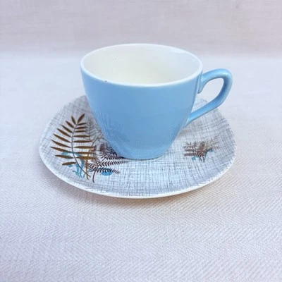 J&G MEAKIN Espresso Cup & Saucer - Rock Fern Pattern - Image 1 of 4