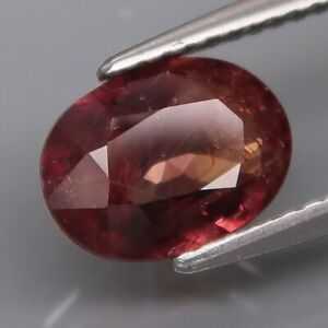 2.03Ct Natural Imperial Red Sapphire Unheated Tanzania Oval Shape Loose Gemstone