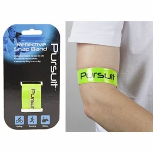 Summit Pursuit Reflective Snap Band - Arm Band Walking Running Dark Kids Safety - Picture 1 of 1