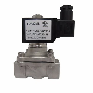 NUEVO PRM 3/4 PULGADAS NPT VÁLVULA SOLENOIDE 120 VAC 304 SS SELLOS VITON NC NUEVO EN CAJA - Imagen 1 de 4