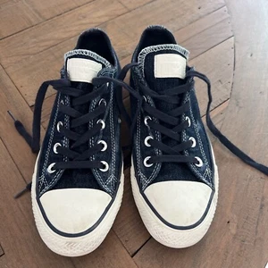 Women’s Converse All Stars Lo Tops Blue Denim With Faded Stars 6 Limited Edition - Picture 1 of 6