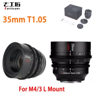 US 7artisans 35mm T1.05 Vision Manual Focus Cine Camera Lens For M43 L Mount - Bild 1 von 12