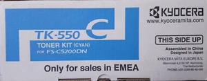Kyocera TK-550 C Cyan, Original - Toner Cartridge, FS-C5200DN - TK-550C - OVP - Afbeelding 1 van 4
