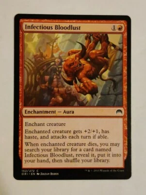MTG Infectious Bloodlust Origins 152 Regular Common Magic the gathering - Image 1 of 2