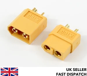 XT60 Male & Female Connectors/Plugs/Socket 10/5/1/2/3 RC LiPo Battery 12v 24v RC - Picture 1 of 18