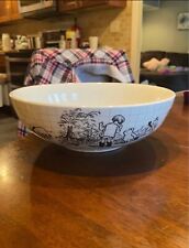 Disney Winnie The Pooh Sketchbook Large Serving Bowl 9" Diameter Ceramic