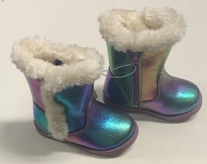 Cat & Jack Girls Katrina Toddler Faux Fur Shearling Tall Purple Winter Boots NWT - Picture 1 of 4