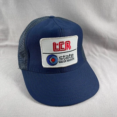 De colección LCR Calentadores de Agua Sombrero Hombre Ajustable Azul Snapback Parche Foto 1 de 4