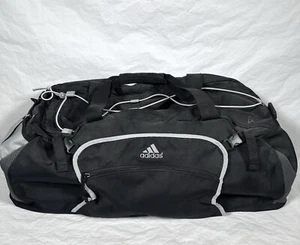 Adidas Originals Bungee Duffel Bag Black White Travel Gym Sports 27x14x12 Large - Picture 1 of 10