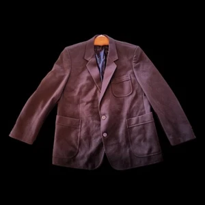 Vintage Brown Wool Blazer - Classic Retro Style - Men's Size - Picture 1 of 10