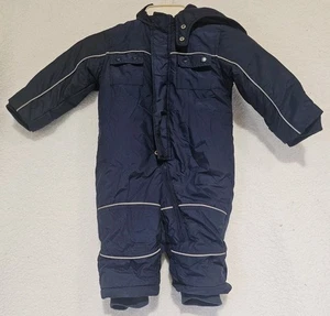 Baby gap infant One Piece hooded snow suit Navy Blue Sz 18-24 Months - Picture 1 of 5