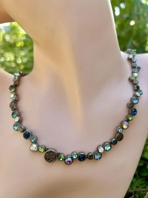 Lia Sophia Crystal Necklace Multicolor Stones Sparkling Jewelry  - Image 1 of 4