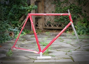 Cuadro y horquilla cromada Colnago Spiral Conic Columbus SLX / 58,5 cm / oro rojo - Imagen 1 de 24