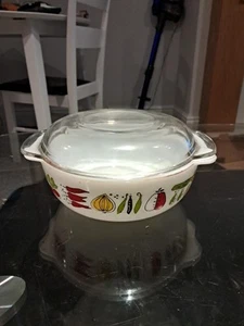 JAJ England Pyrex Harvest Gemüse Backform Auflaufform mit Deckel Kochen - Bild 1 von 5