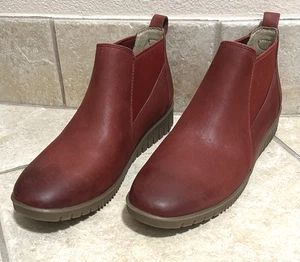 Dansko Louisa Chelsea Boots brüniertes rotes Kalbsleder ~ Damen 40 (9-9,5) ~ sehr guter Zustand - Bild 1 von 16