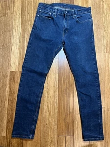 Levi’s  512 slim taper 36x34 Men’s Jeans Dark Wash Blue - Picture 1 of 8