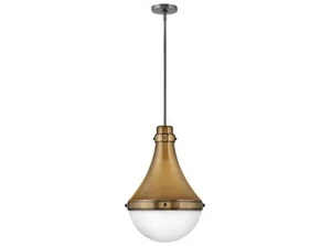 Hinkley Lighting Oliver 1 Light 14"W Pendant, 39054HB - Heritage Brass - Picture 1 of 5