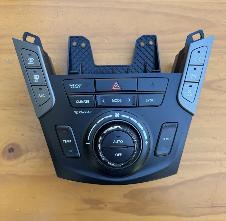 Hyundai Santa Fe 2017-2018 manual calefacción aire acondicionado control de temperatura OEM Foto 1 de 4